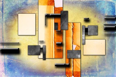 soyut renk tasarımı sanat illüstrasyonu