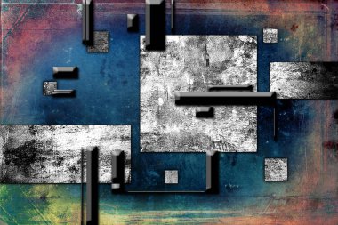 soyut renk tasarımı sanat illüstrasyonu