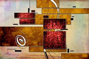 soyut renk tasarımı sanat illüstrasyonu