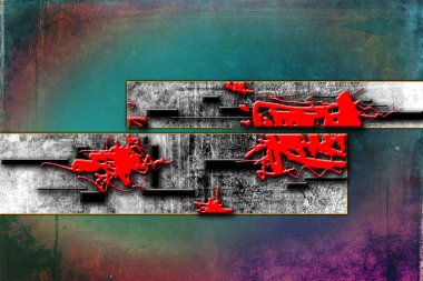 soyut renk tasarımı sanat illüstrasyonu