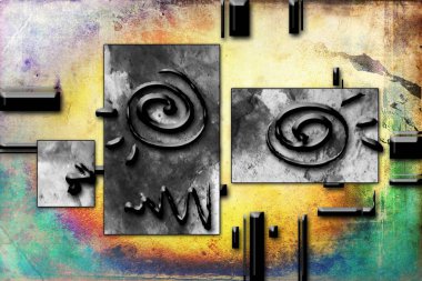 soyut renk tasarımı sanat illüstrasyonu