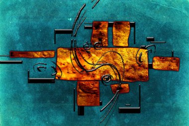 soyut renk tasarımı sanat illüstrasyonu