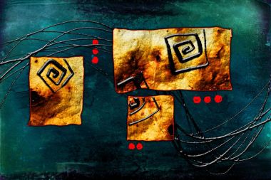 soyut renk tasarımı sanat illüstrasyonu