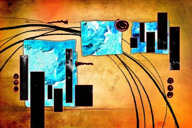 soyut renk tasarımı sanat illüstrasyonu