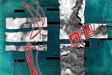 soyut renk tasarımı sanat illüstrasyonu