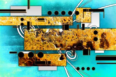 soyut renk tasarımı sanat illüstrasyonu