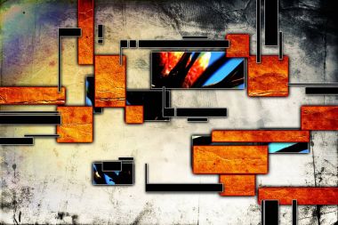 soyut renk tasarımı sanat illüstrasyonu