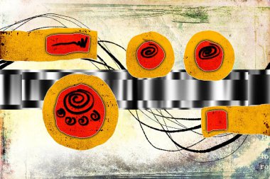 soyut renk tasarımı sanat illüstrasyonu