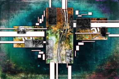 soyut renk tasarımı sanat illüstrasyonu