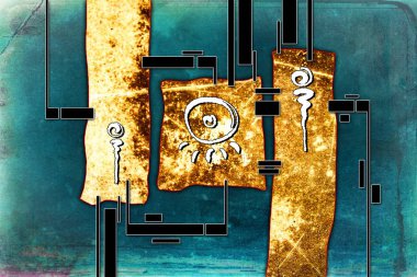 soyut renk tasarımı sanat illüstrasyonu