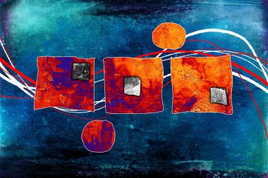 soyut renk tasarımı sanat illüstrasyonu