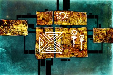 soyut renk tasarımı sanat illüstrasyonu