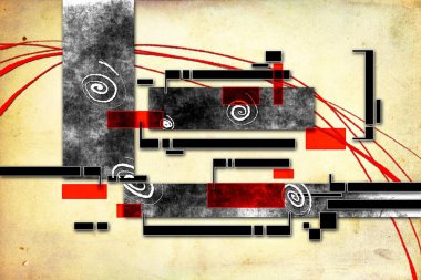 soyut renk tasarımı sanat illüstrasyonu