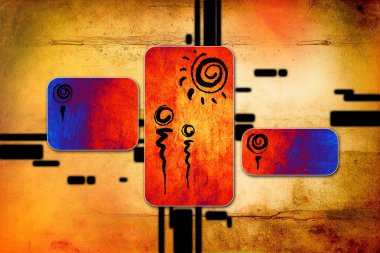 soyut renk tasarımı sanat illüstrasyonu