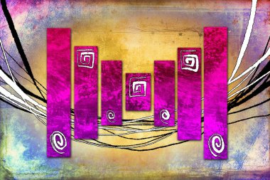 soyut renk tasarımı sanat illüstrasyonu