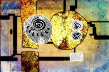 soyut renk tasarımı sanat illüstrasyonu