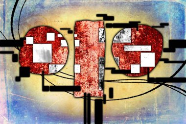 soyut renk tasarımı sanat illüstrasyonu