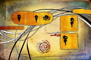 soyut renk tasarımı sanat illüstrasyonu