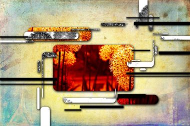 soyut renk tasarımı sanat illüstrasyonu