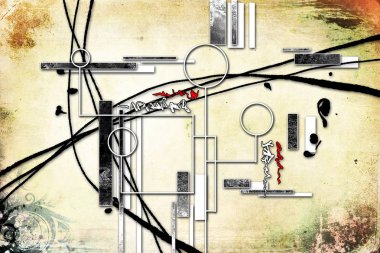 soyut renk tasarımı sanat illüstrasyonu