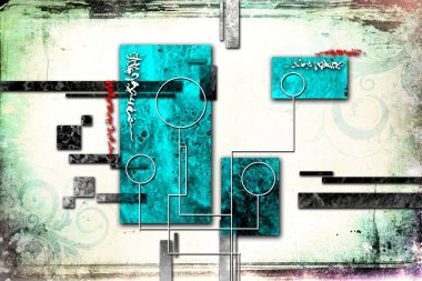 soyut renk tasarımı sanat illüstrasyonu