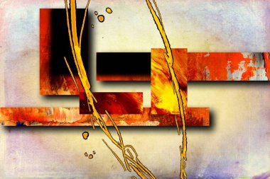 soyut renk tasarımı sanat illüstrasyonu