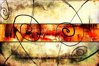 soyut renk tasarımı sanat illüstrasyonu