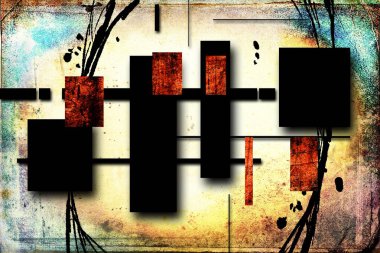 soyut renk tasarımı sanat illüstrasyonu