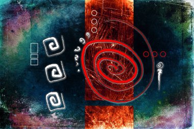 soyut renk tasarımı sanat illüstrasyonu