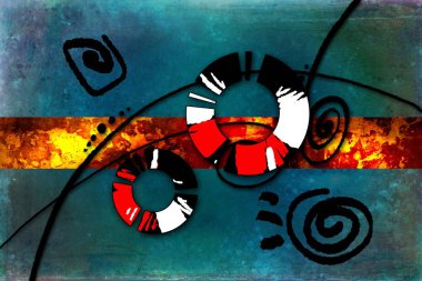 soyut renk tasarımı sanat illüstrasyonu