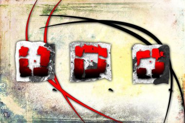 soyut renk tasarımı sanat illüstrasyonu