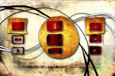 soyut renk tasarımı sanat illüstrasyonu