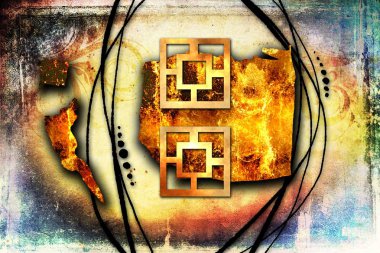 soyut renk tasarımı sanat illüstrasyonu