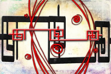 soyut renk tasarımı sanat illüstrasyonu