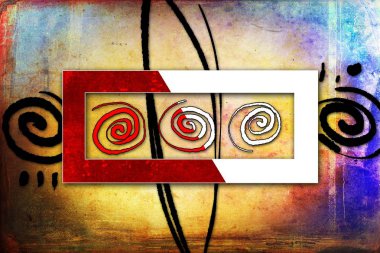 soyut renk tasarımı sanat illüstrasyonu