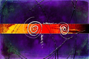 soyut renk tasarımı sanat illüstrasyonu