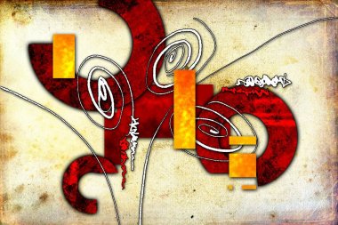 soyut renk tasarımı sanat illüstrasyonu