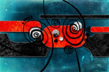 soyut renk tasarımı sanat illüstrasyonu