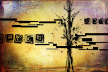 soyut renk tasarımı sanat illüstrasyonu