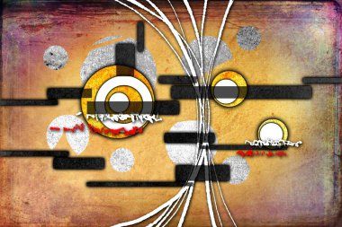 soyut renk tasarımı sanat illüstrasyonu