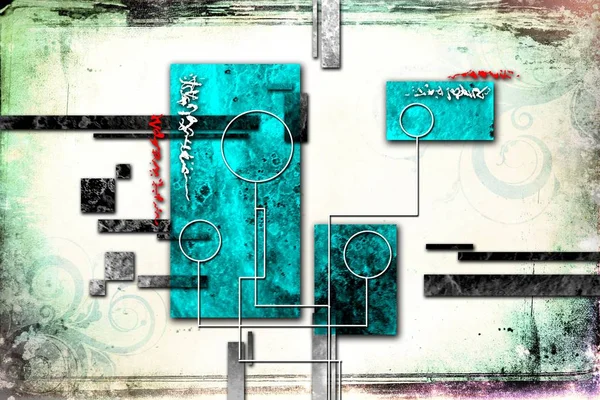 soyut renk tasarımı sanat illüstrasyonu