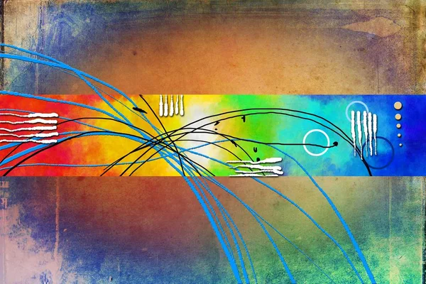 soyut renk tasarımı sanat illüstrasyonu