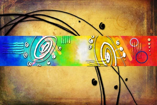 soyut renk tasarımı sanat illüstrasyonu