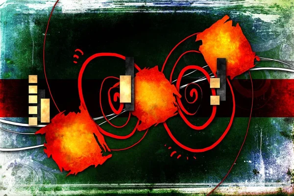 soyut renk tasarımı sanat illüstrasyonu