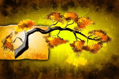 Afrikalı etnik retro-klasik illüstrasyon