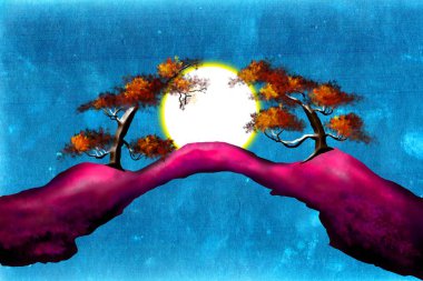 Afrikalı etnik retro-klasik illüstrasyon