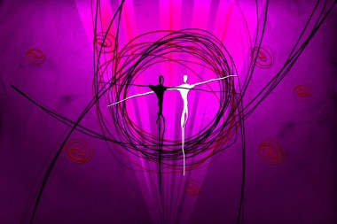 soyut renk tasarımı sanat illüstrasyonu