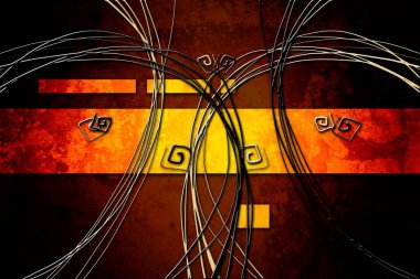 soyut renk tasarımı sanat illüstrasyonu