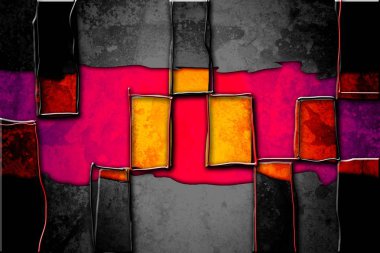 soyut renk tasarımı sanat illüstrasyonu