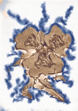 Bitki kompozisyon sanat illüstrasyon